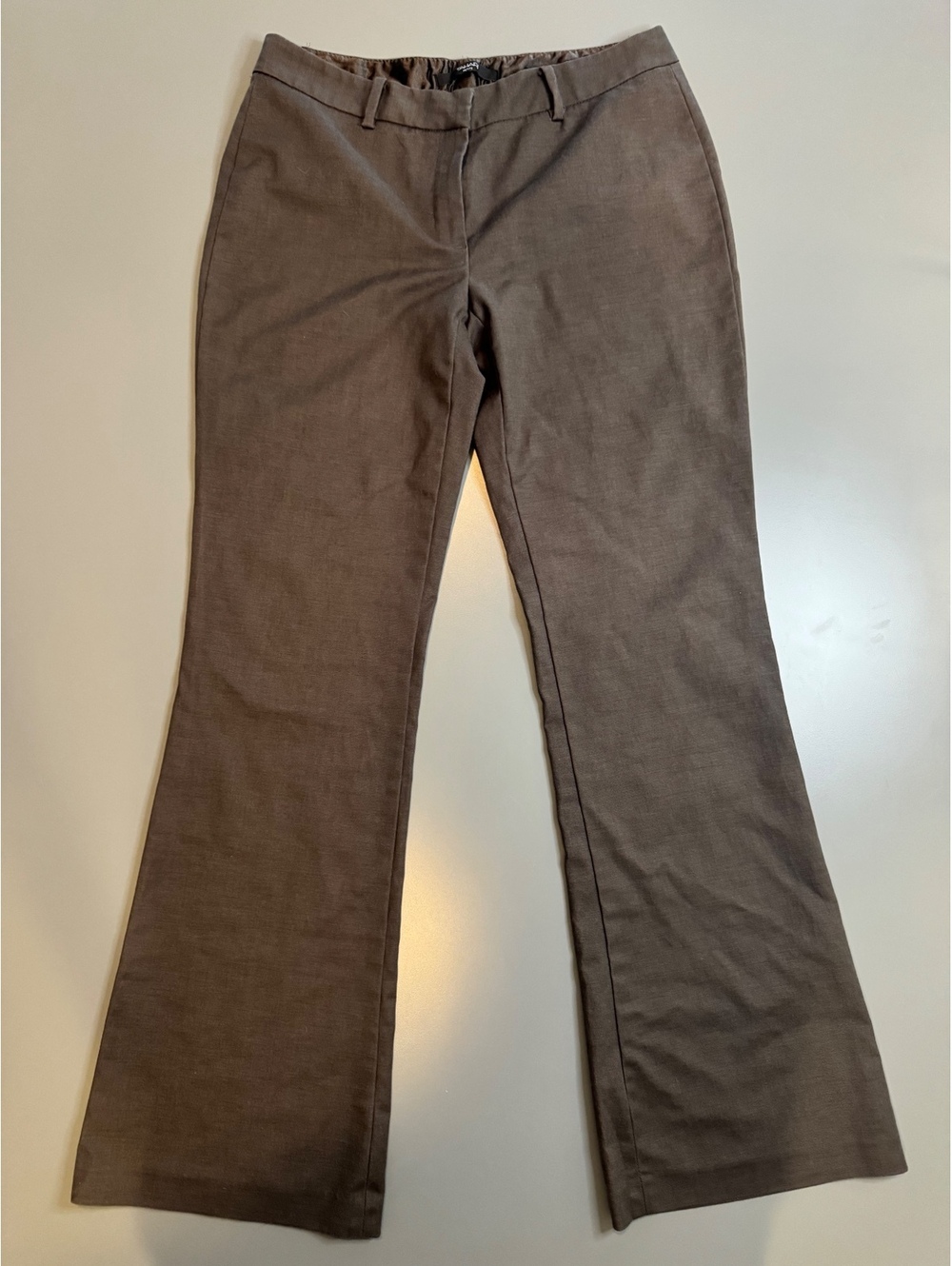 Tahari Petite Brown Dress Pants with Flared Legs, Size 5